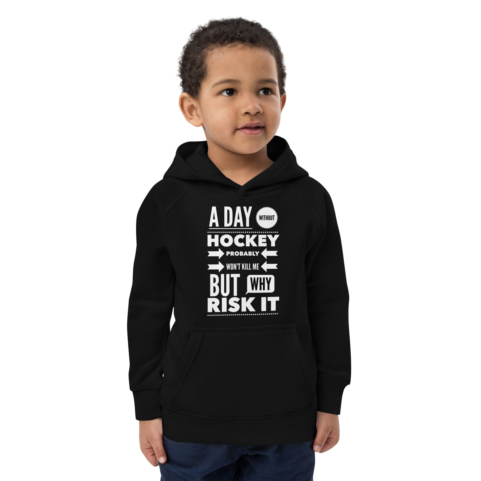 A Day Without Hockey -- Kids eco hoodie