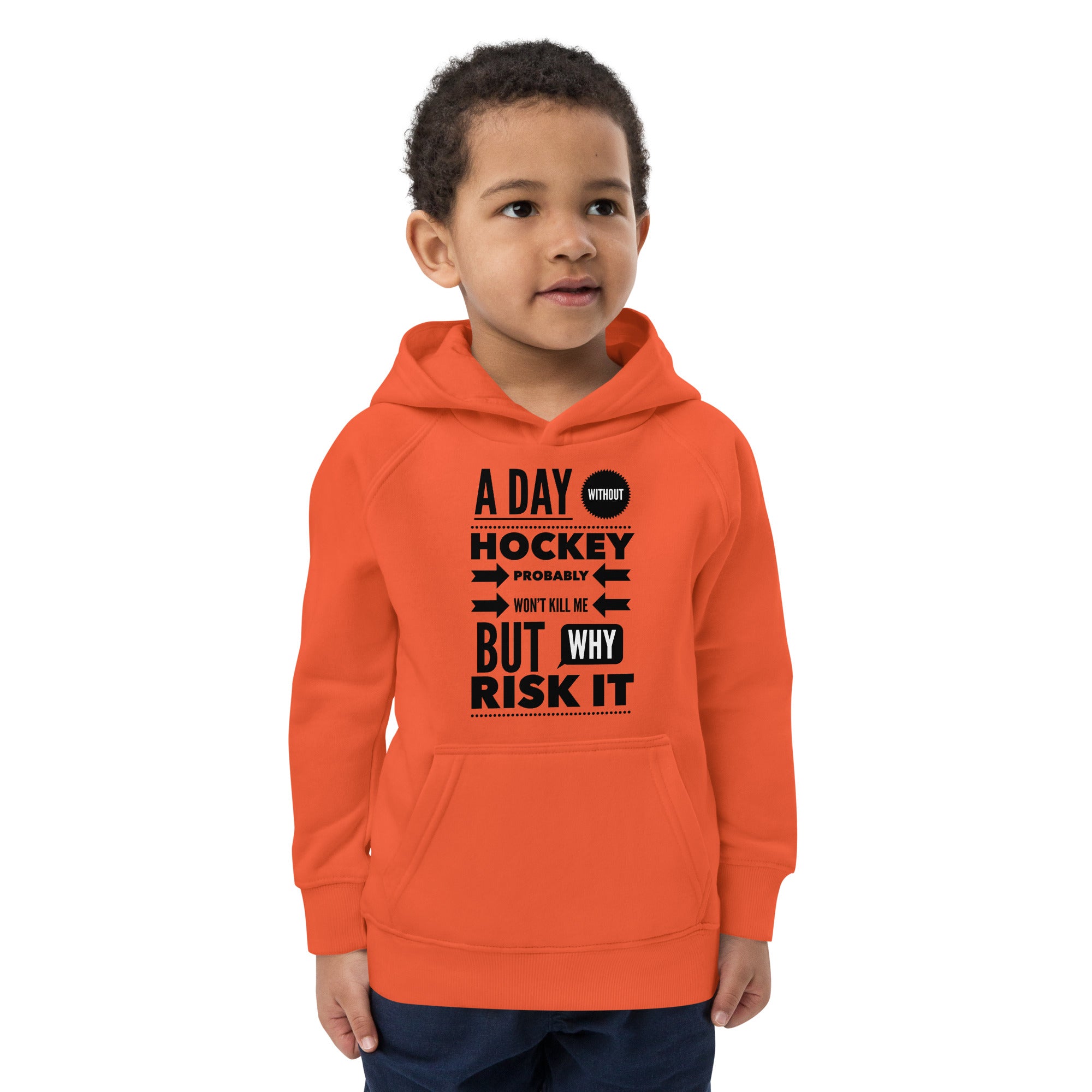 A Day Without Hockey -- Kids eco hoodie