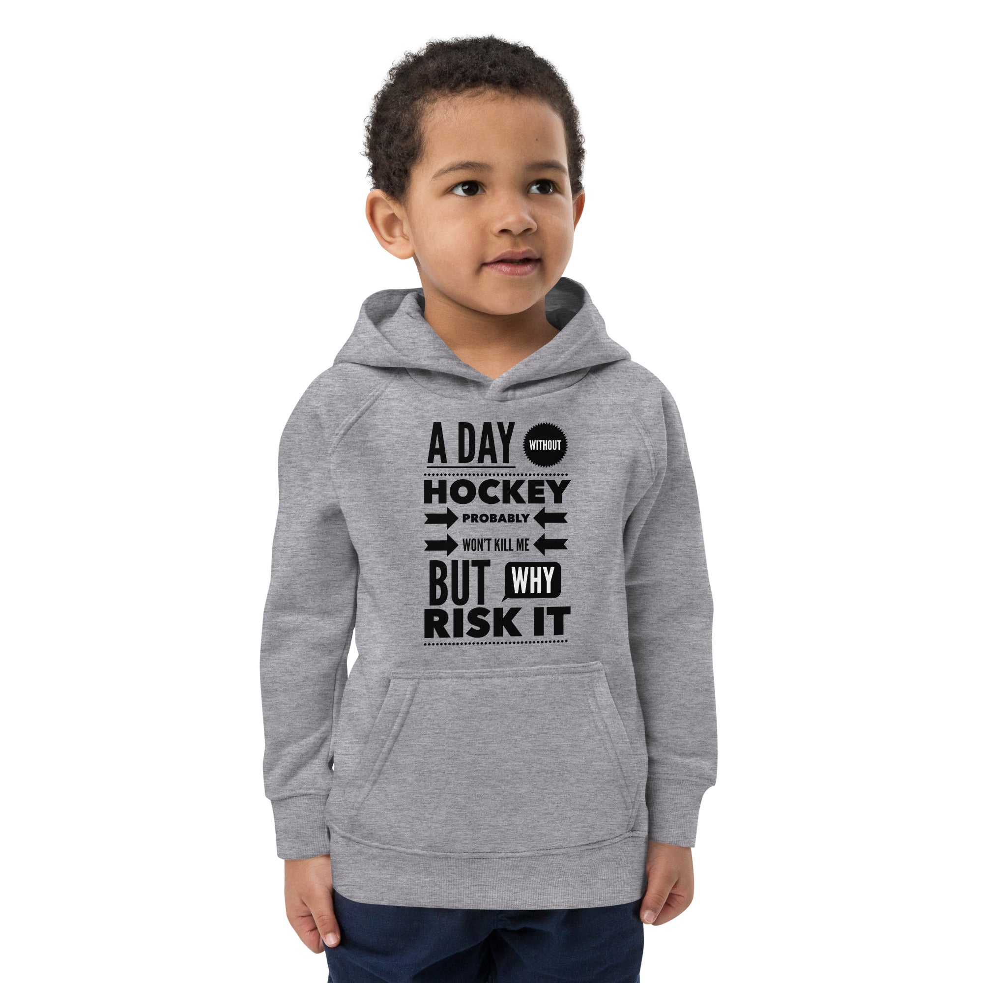 A Day Without Hockey -- Kids eco hoodie