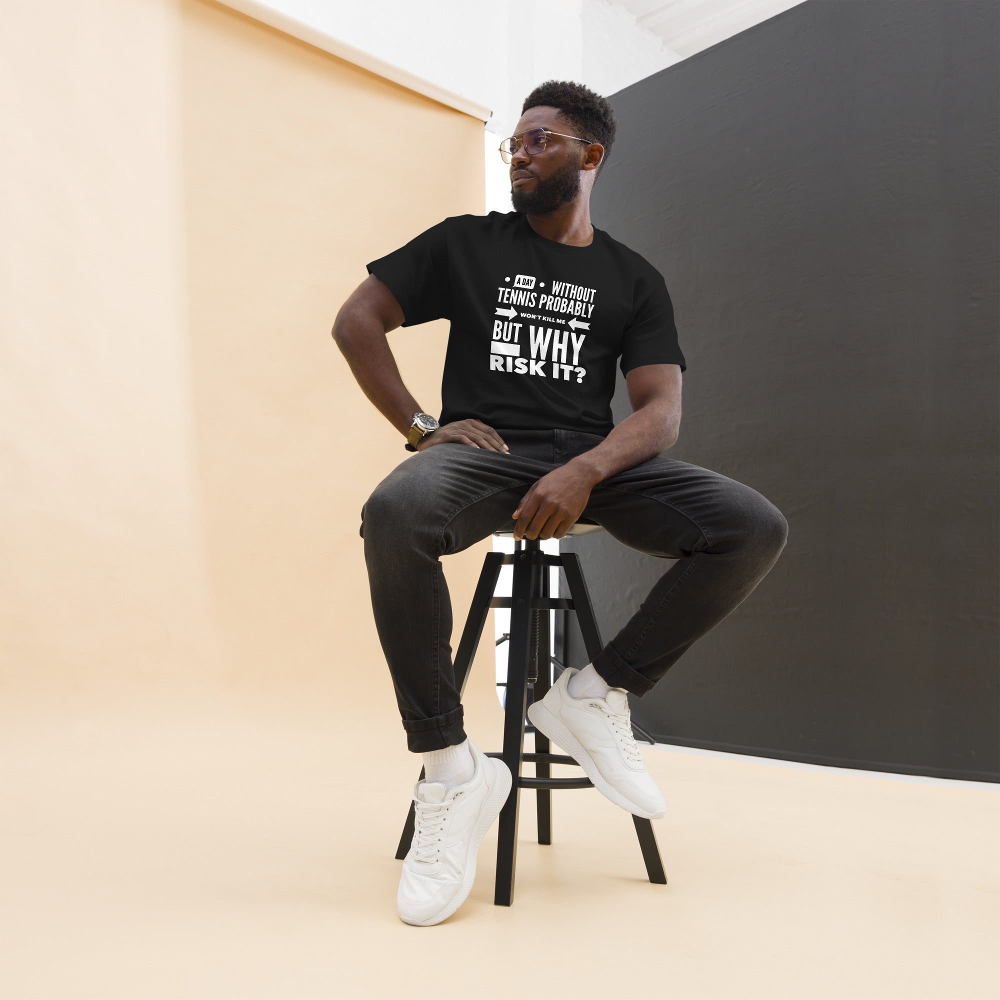 Why Risk It -- Men's classic tee