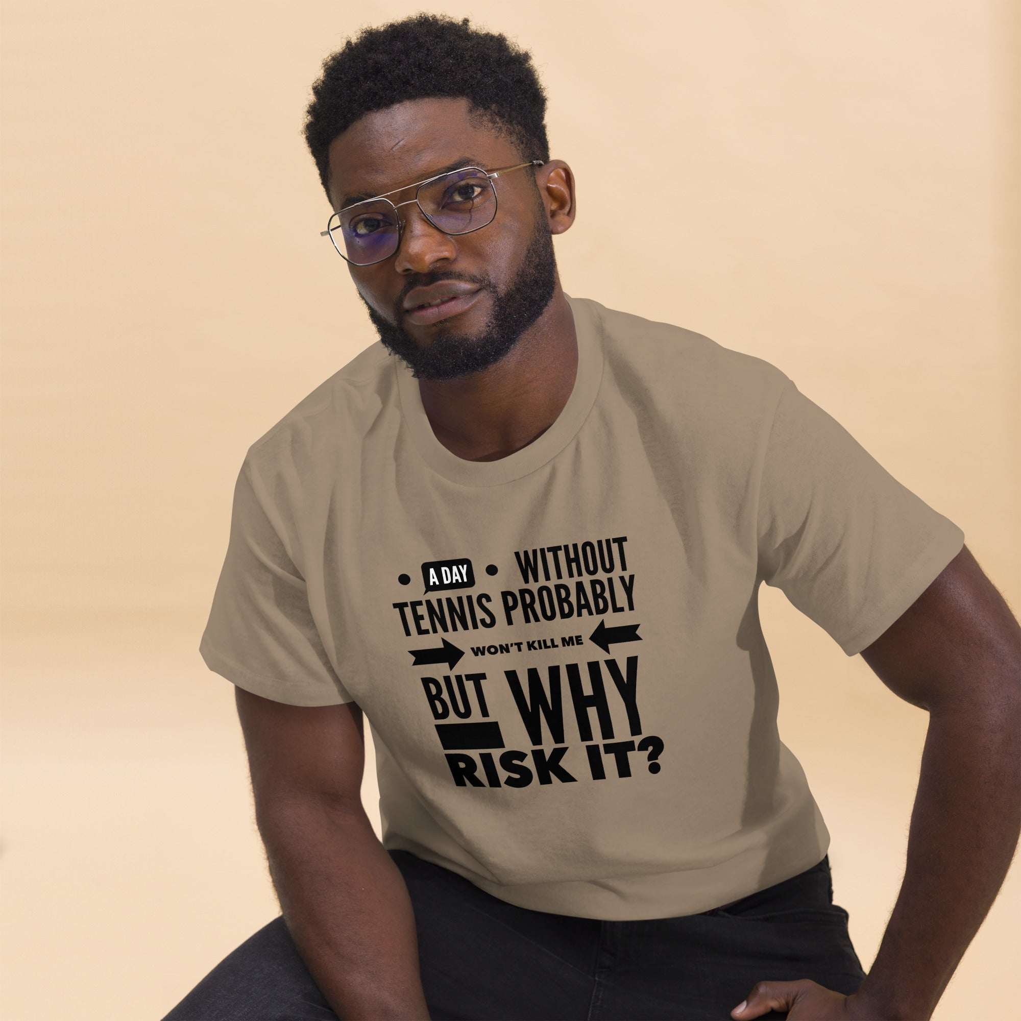 Why Risk It -- Men's classic tee