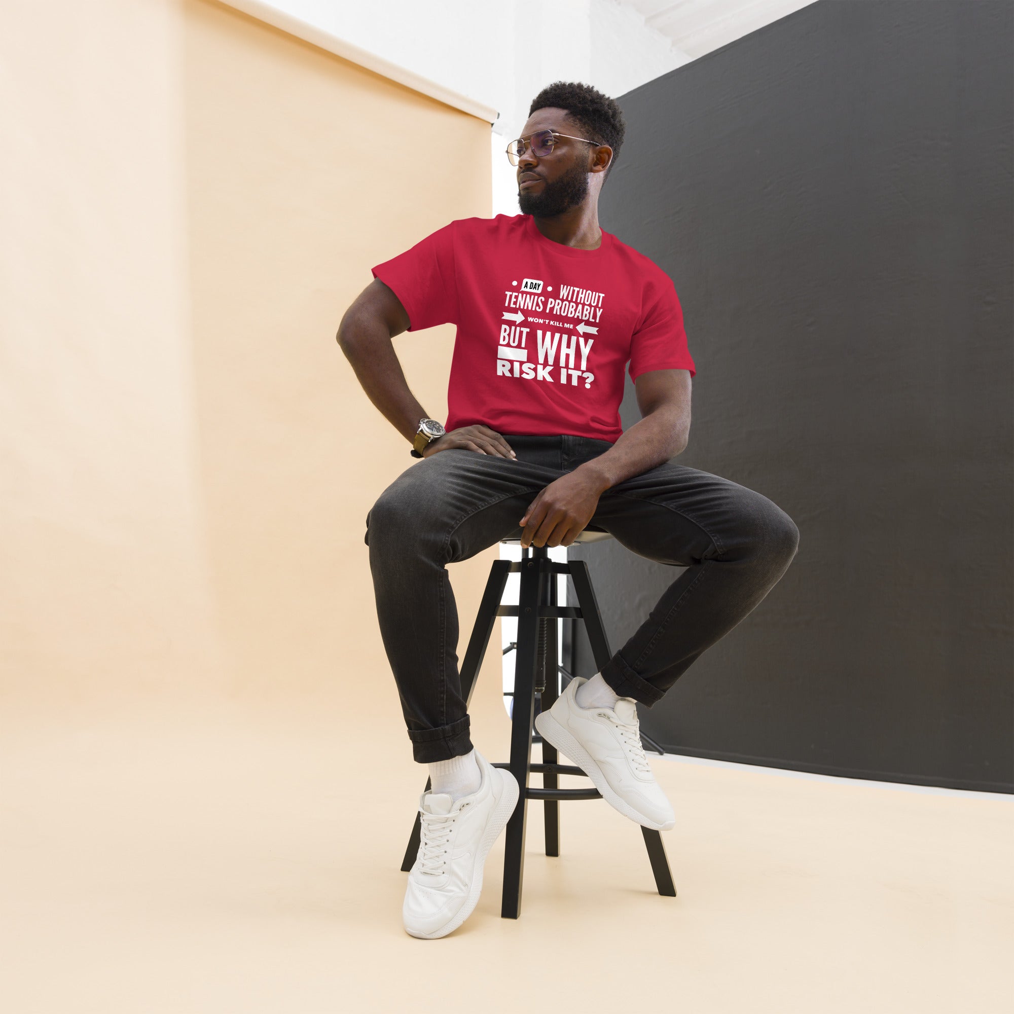 Why Risk It -- Men's classic tee