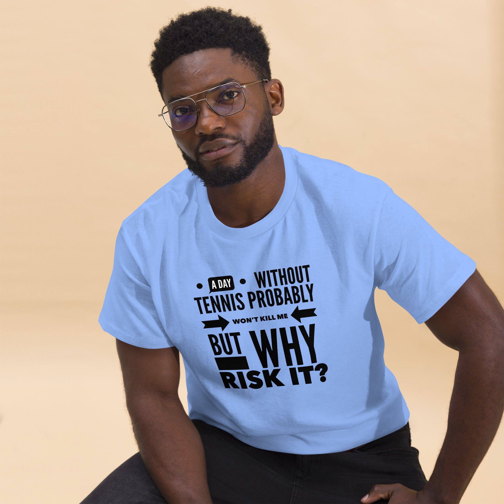 Why Risk It -- Men's classic tee