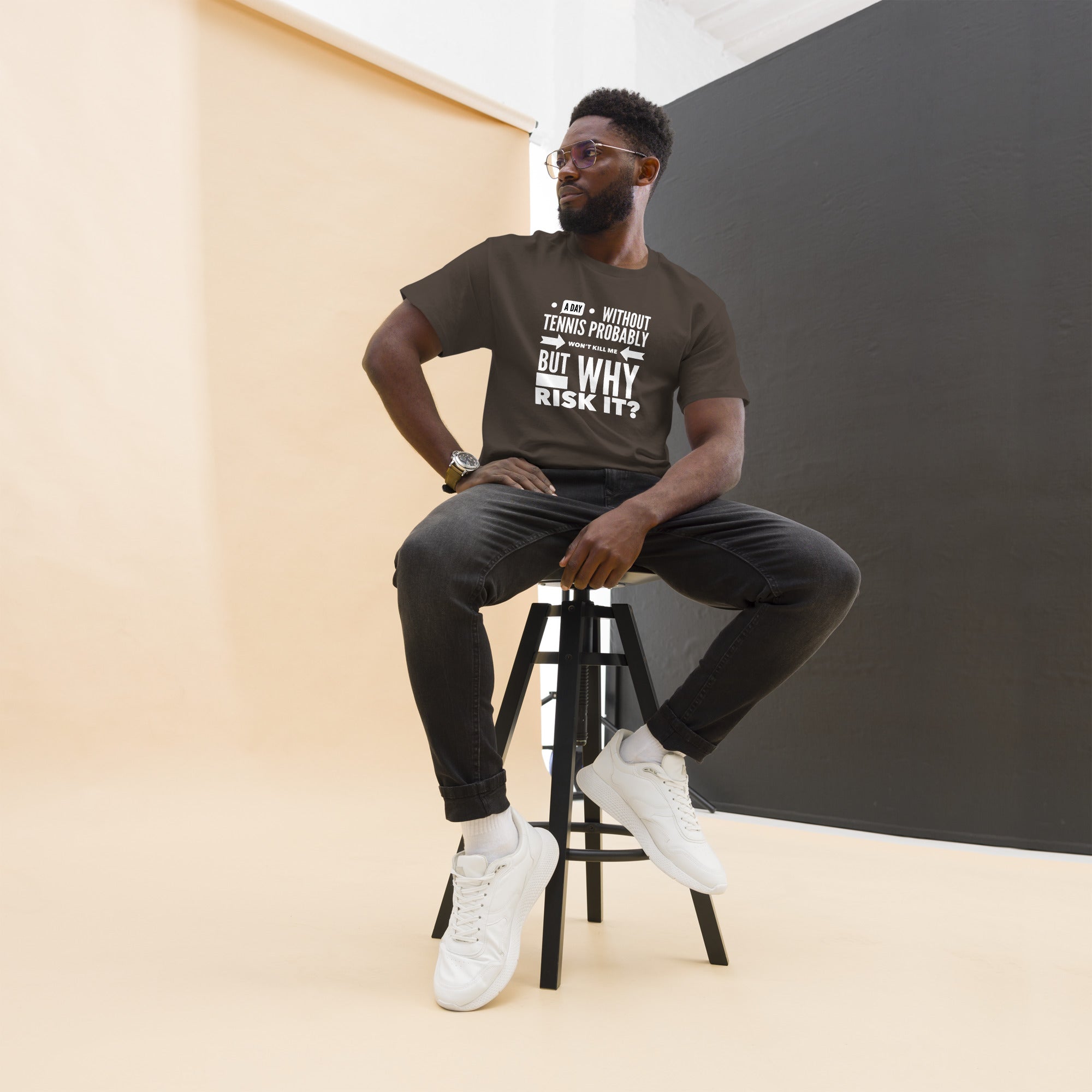 Why Risk It -- Men's classic tee
