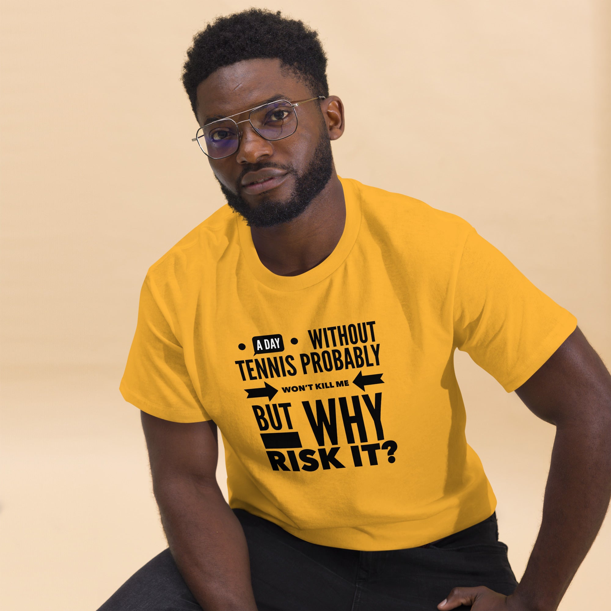Why Risk It -- Men's classic tee
