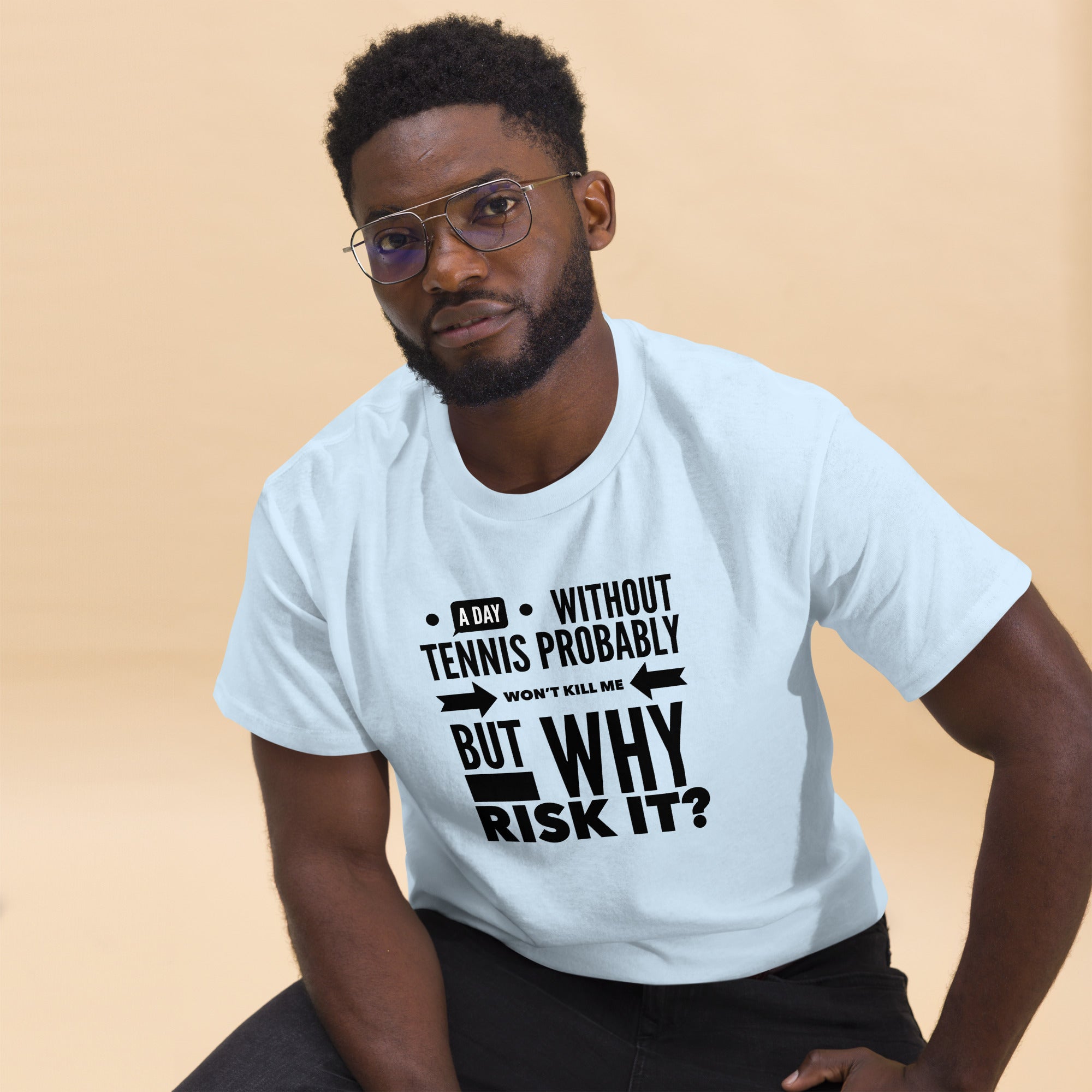 Why Risk It -- Men's classic tee