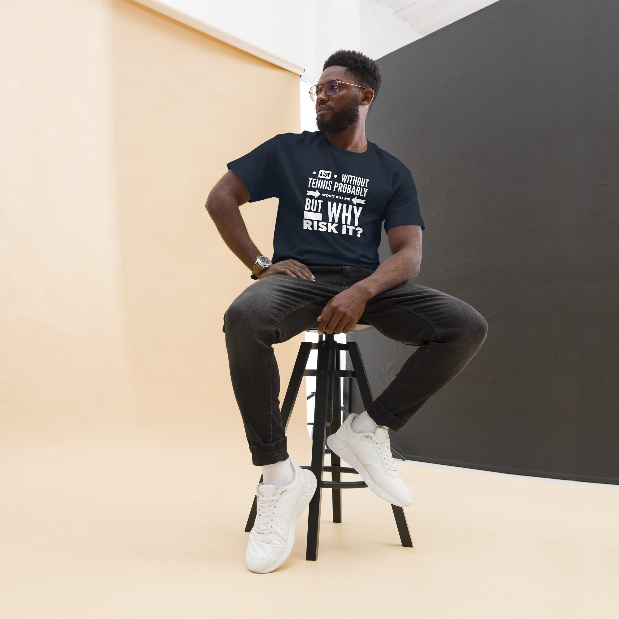 Why Risk It -- Men's classic tee