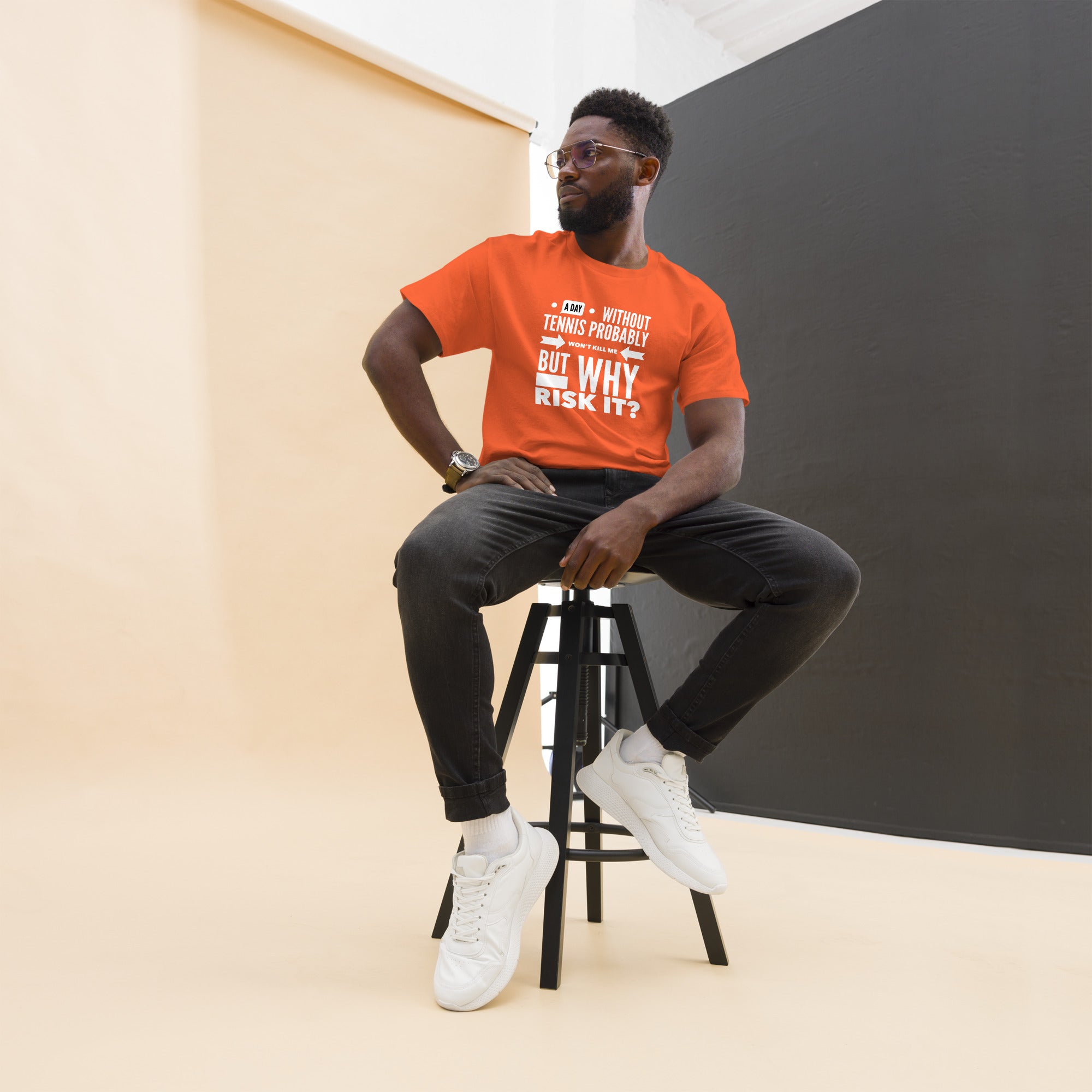 Why Risk It -- Men's classic tee
