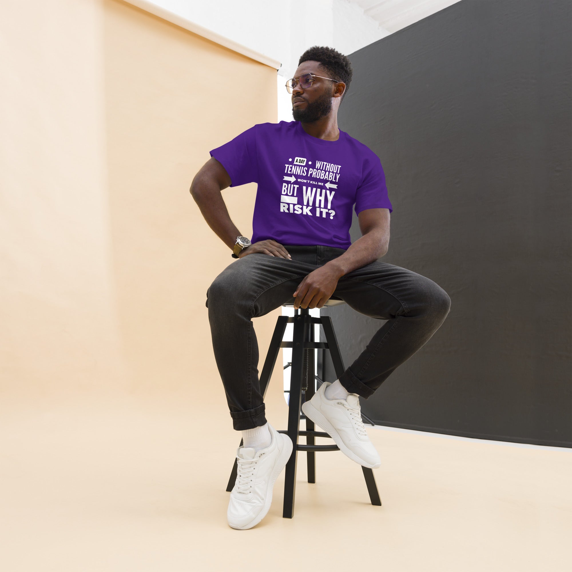 Why Risk It -- Men's classic tee