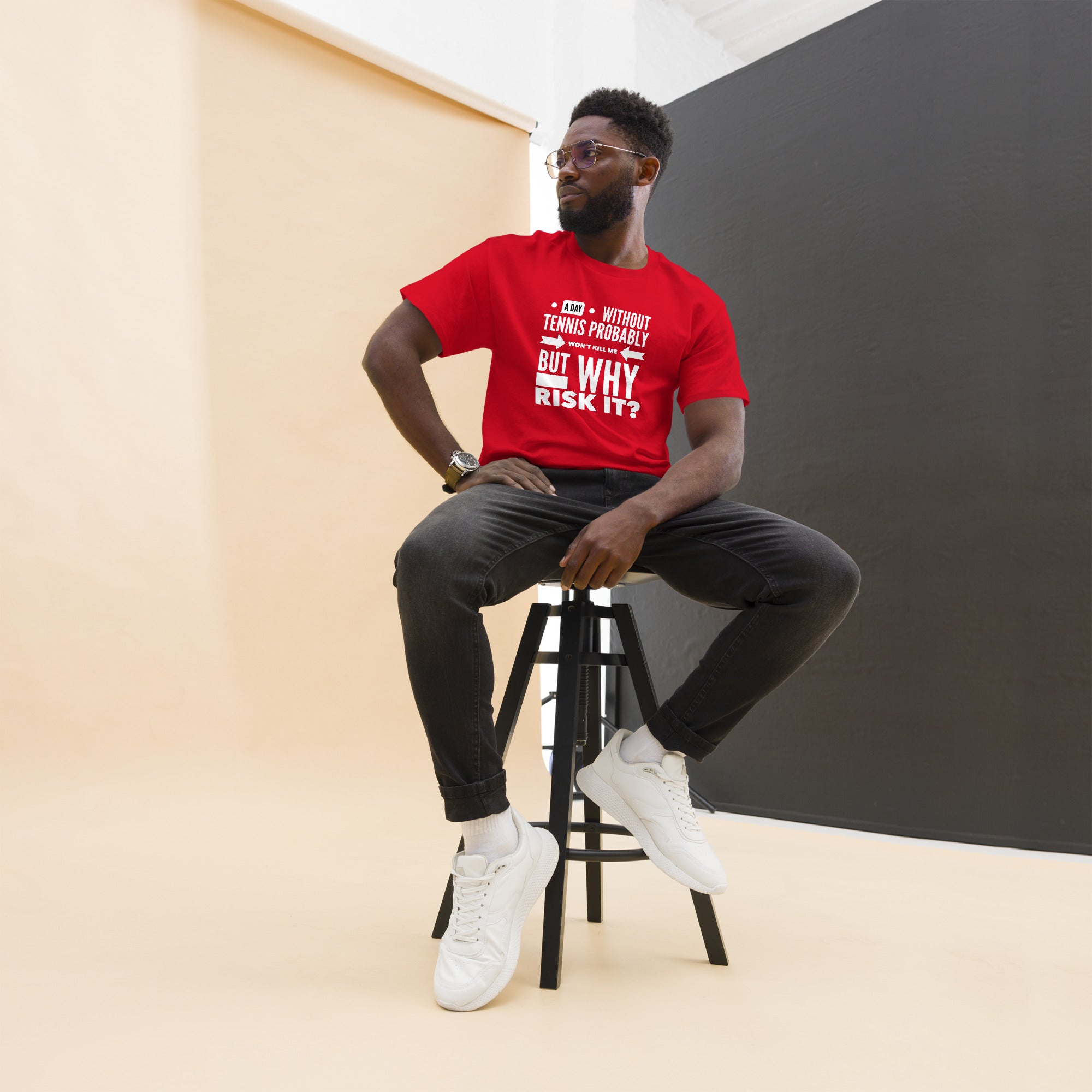 Why Risk It -- Men's classic tee