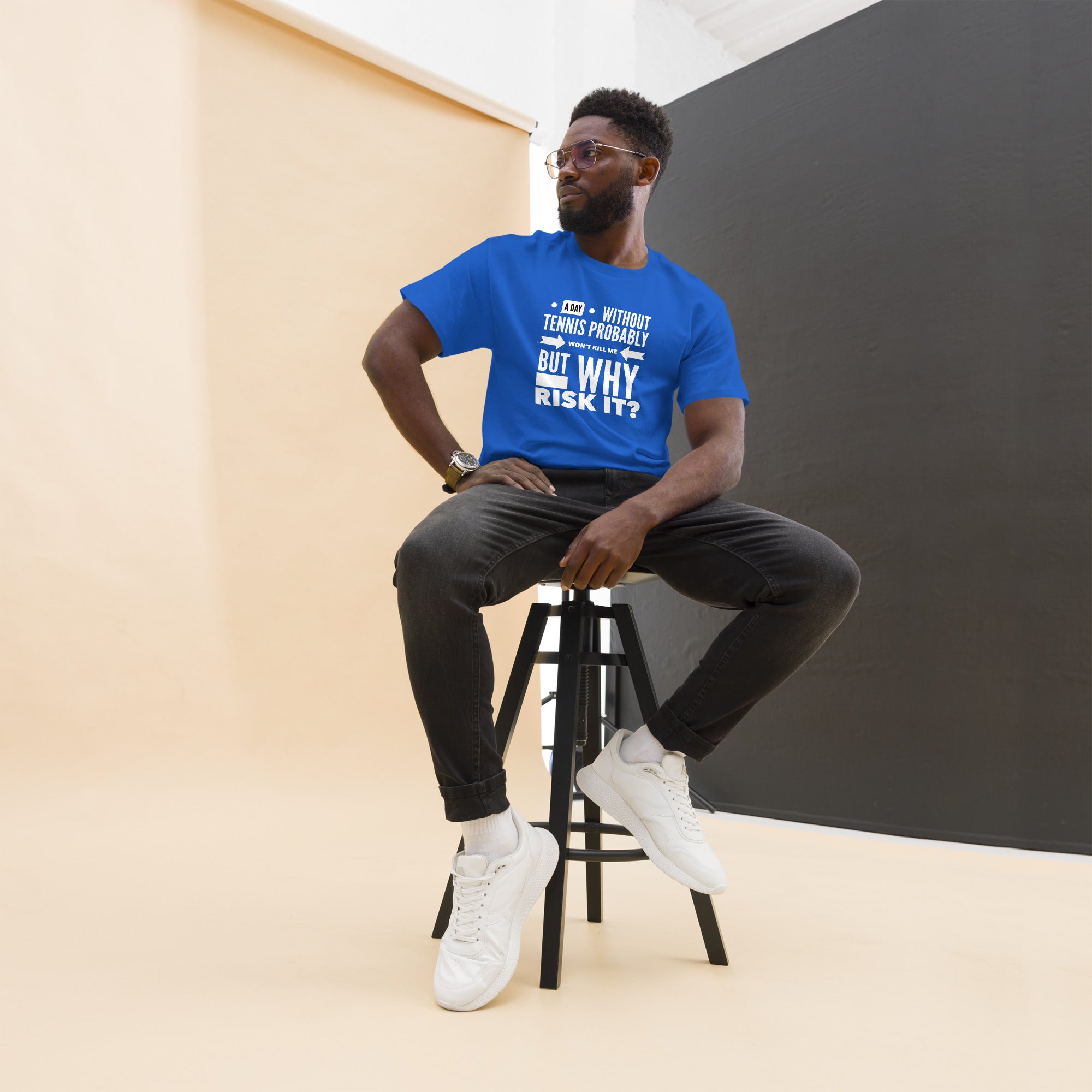 Why Risk It -- Men's classic tee