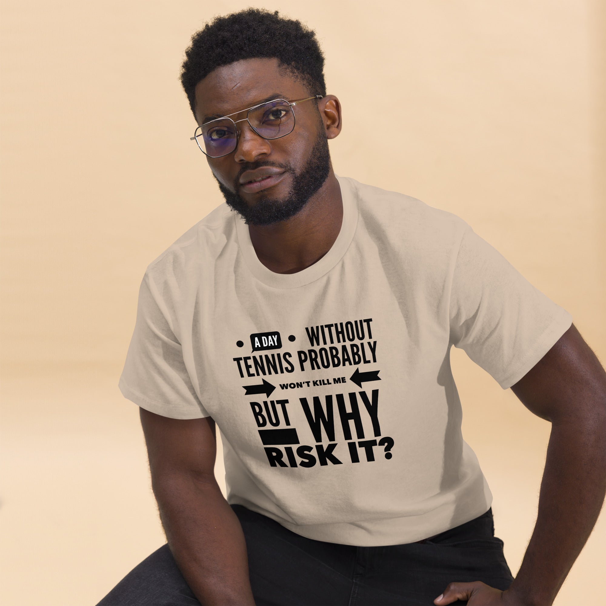 Why Risk It -- Men's classic tee