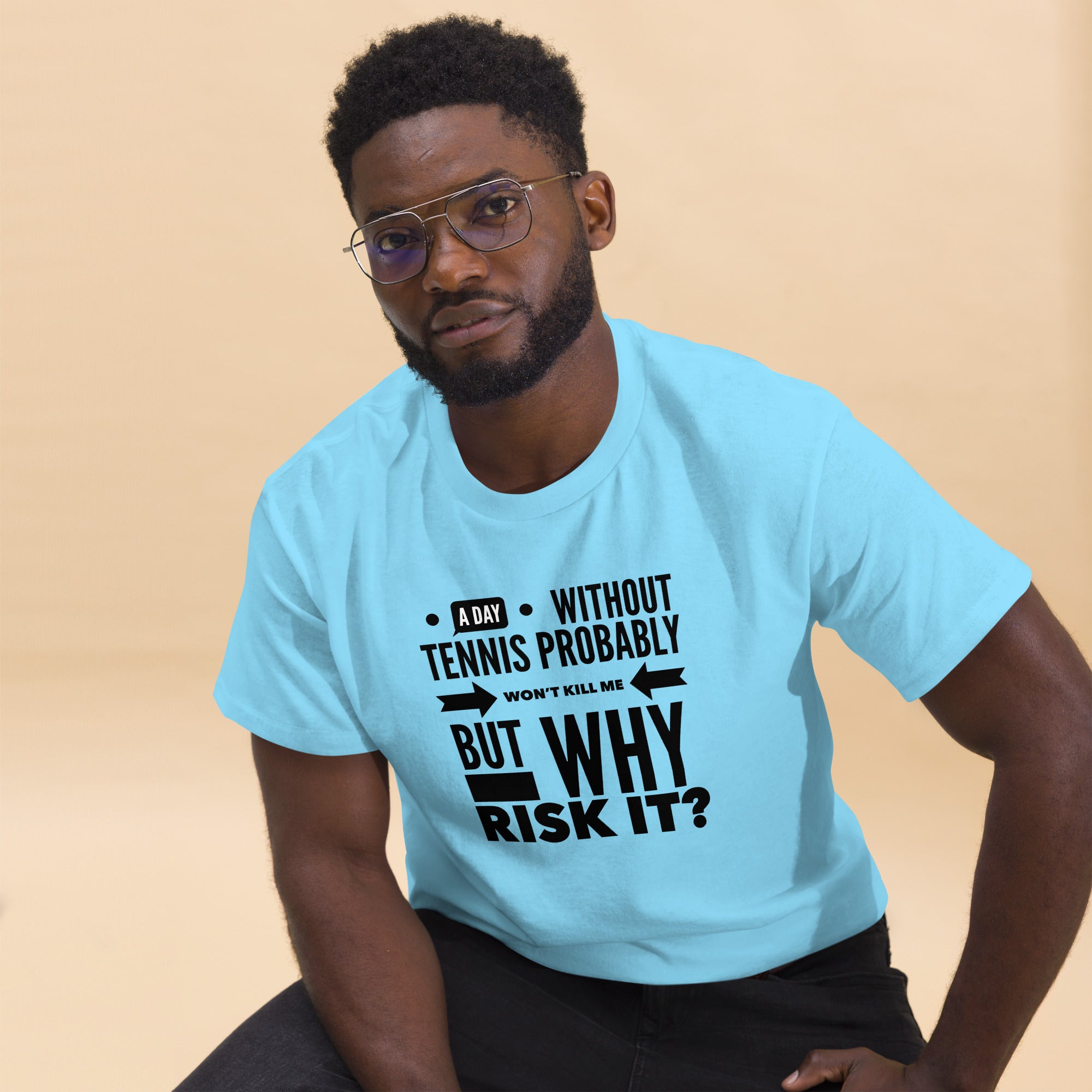 Why Risk It -- Men's classic tee