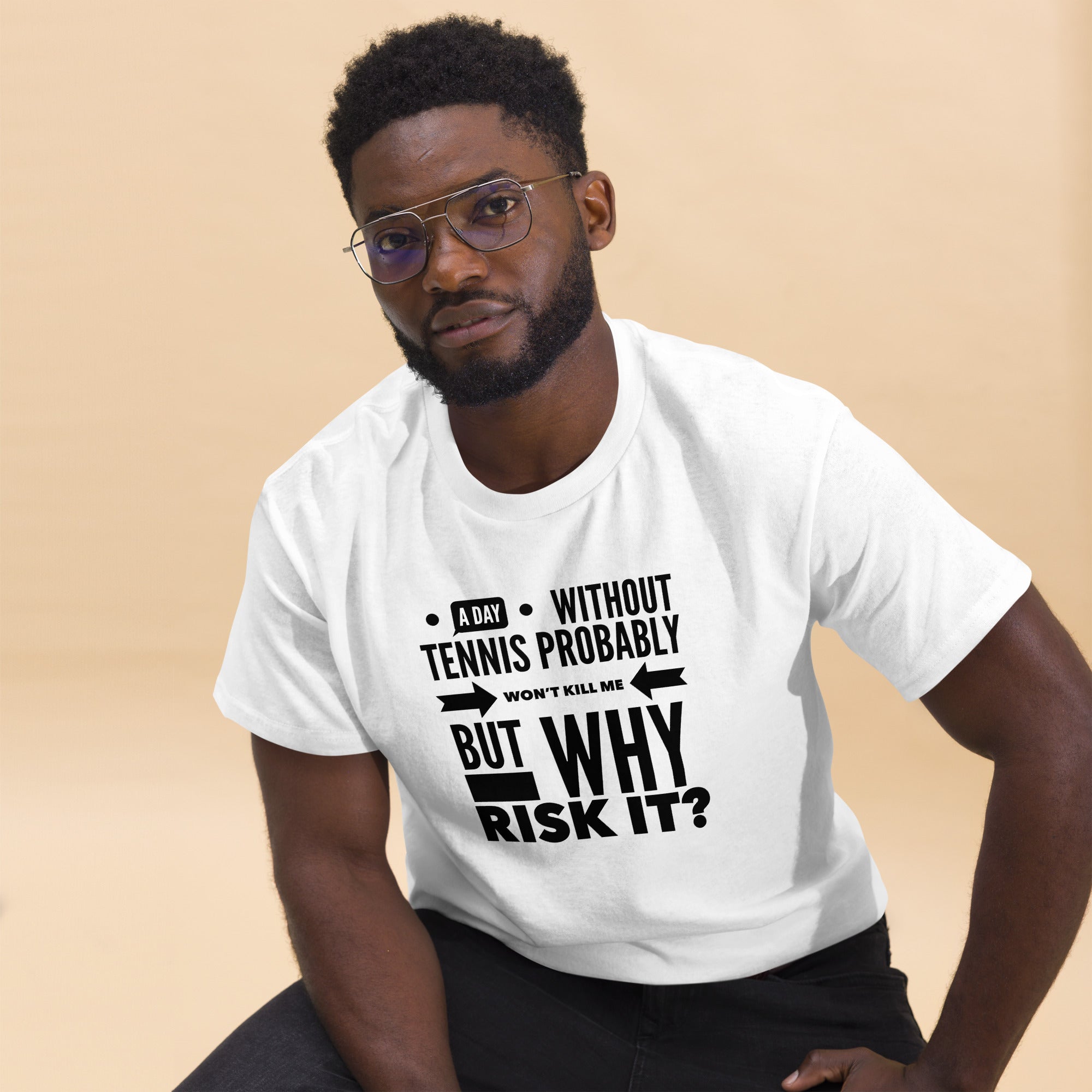 Why Risk It -- Men's classic tee