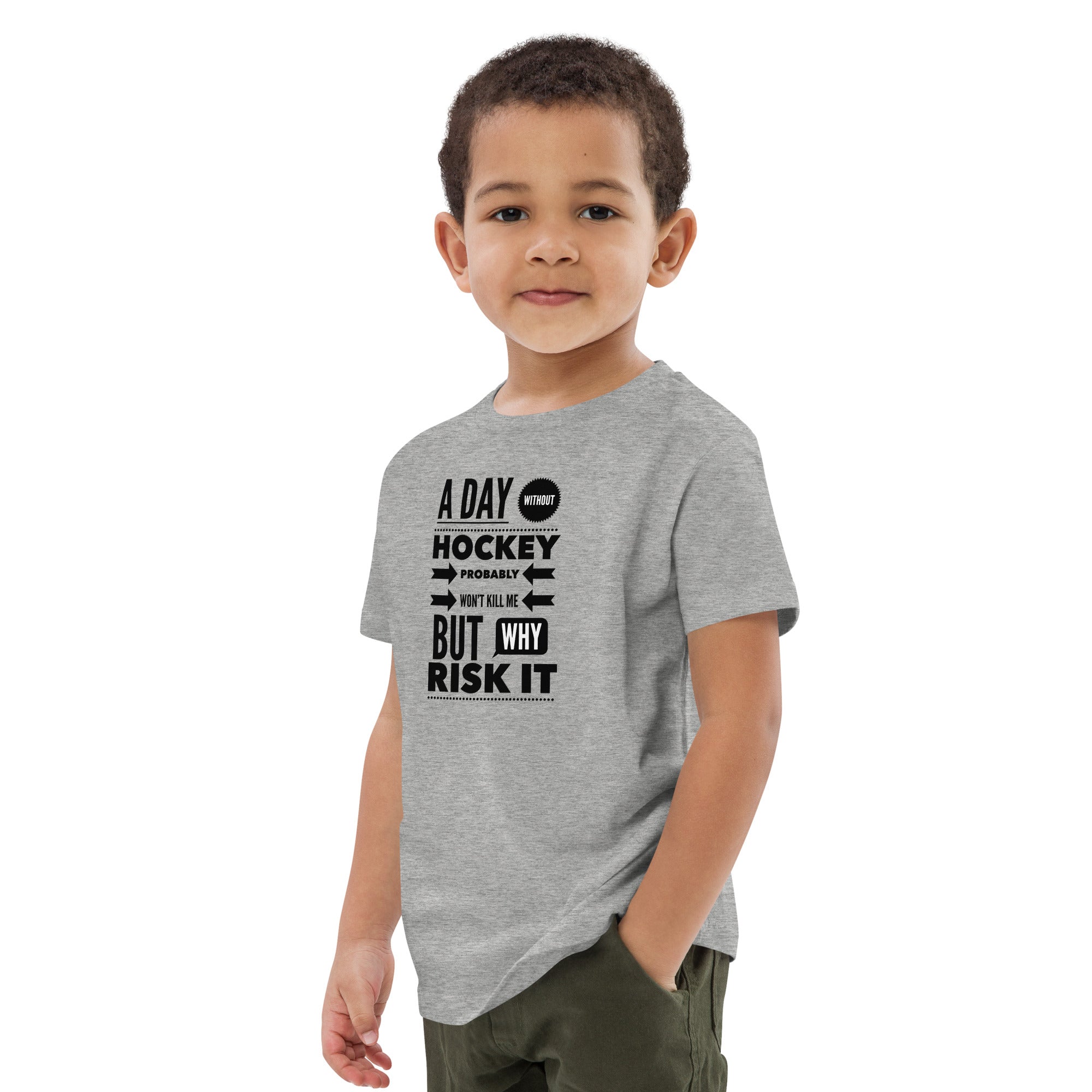 A Day Without Hockey Organic cotton kids t-shirt