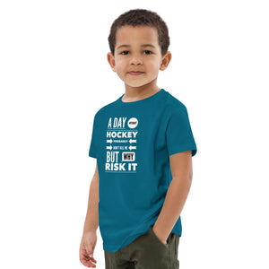 A Day Without Hockey Organic cotton kids t-shirt