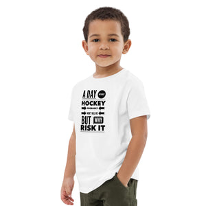 A Day Without Hockey Organic cotton kids t-shirt