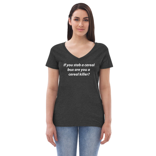 Cereal Killer Women’s recycled v-neck t-shirt