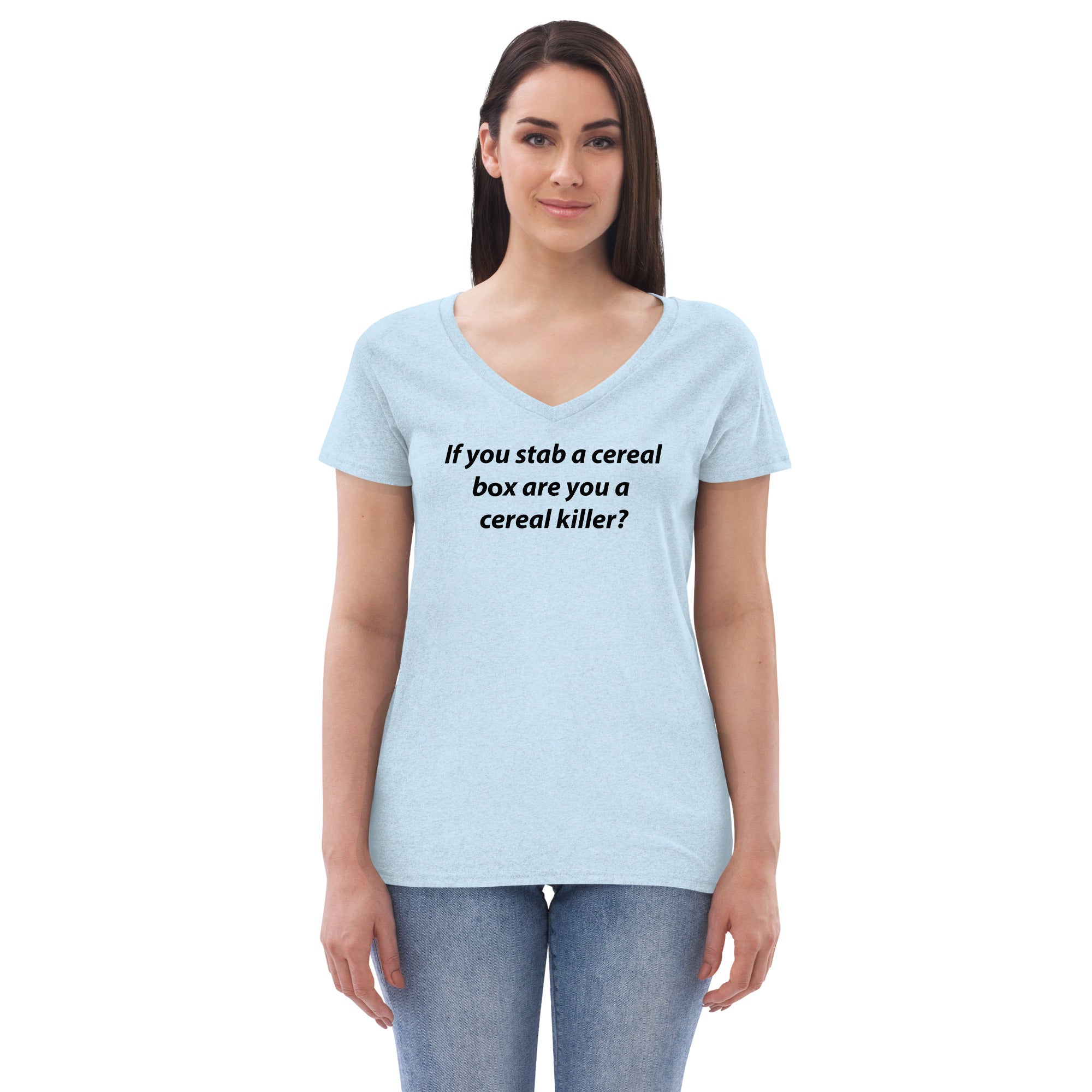 Cereal Killer Women’s recycled v-neck t-shirt
