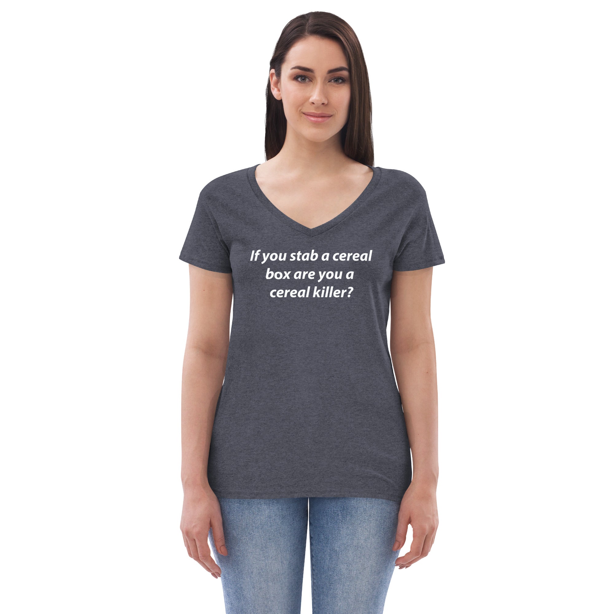 Cereal Killer Women’s recycled v-neck t-shirt