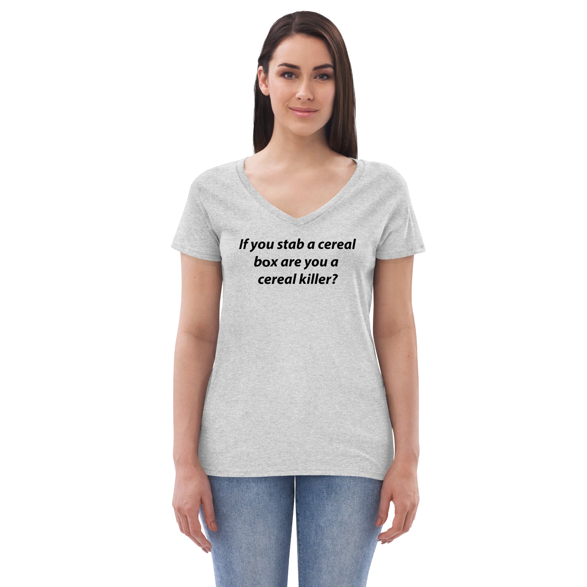Cereal Killer Women’s recycled v-neck t-shirt